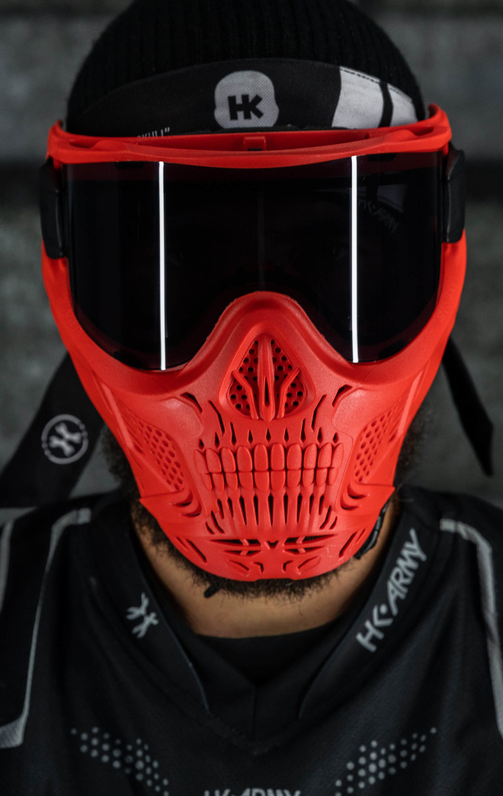 HSTL® Skull Goggle "Sinner" - Red w/ Smoke Lens