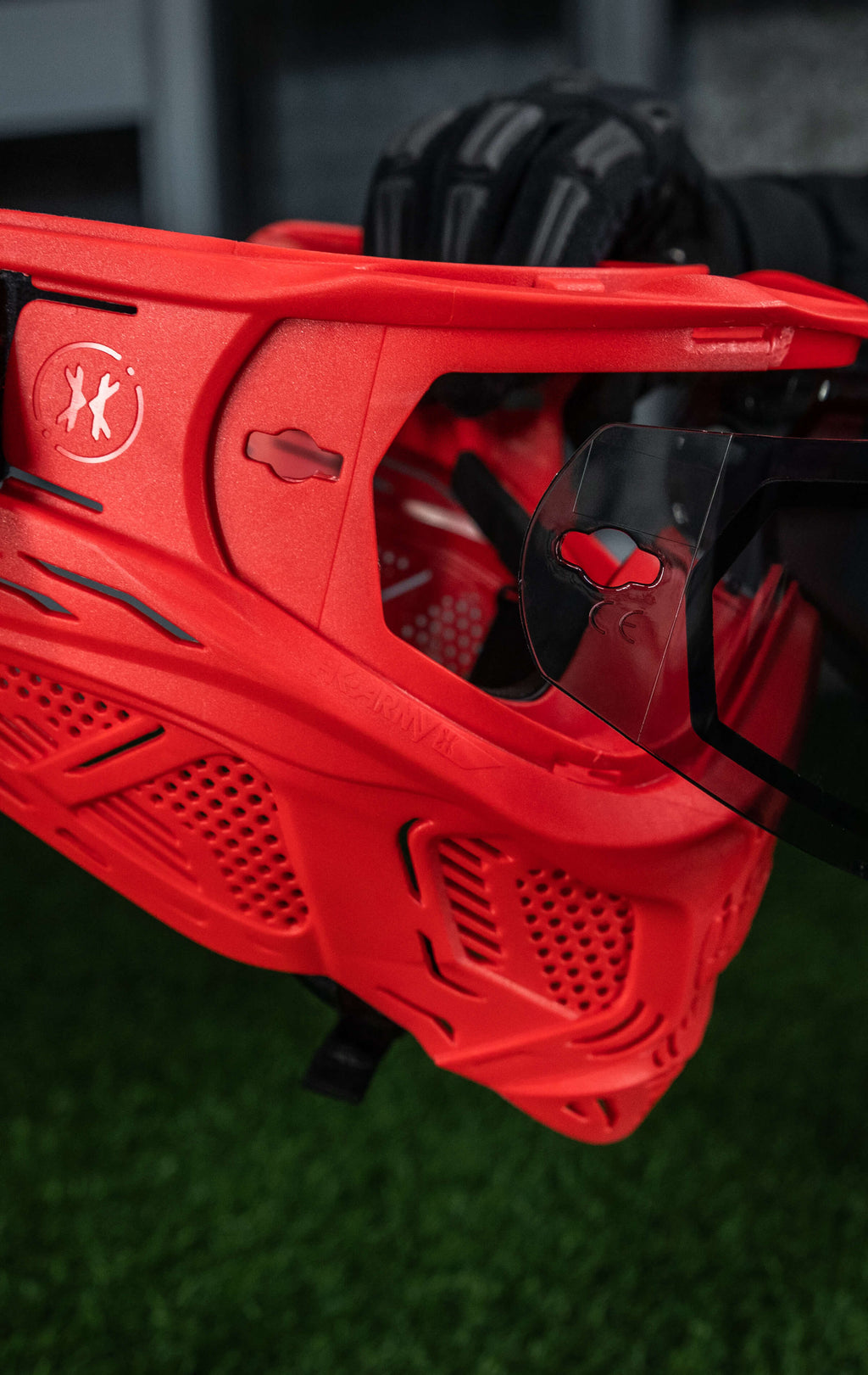 HSTL® Skull Goggle "Sinner" - Red w/ Smoke Lens