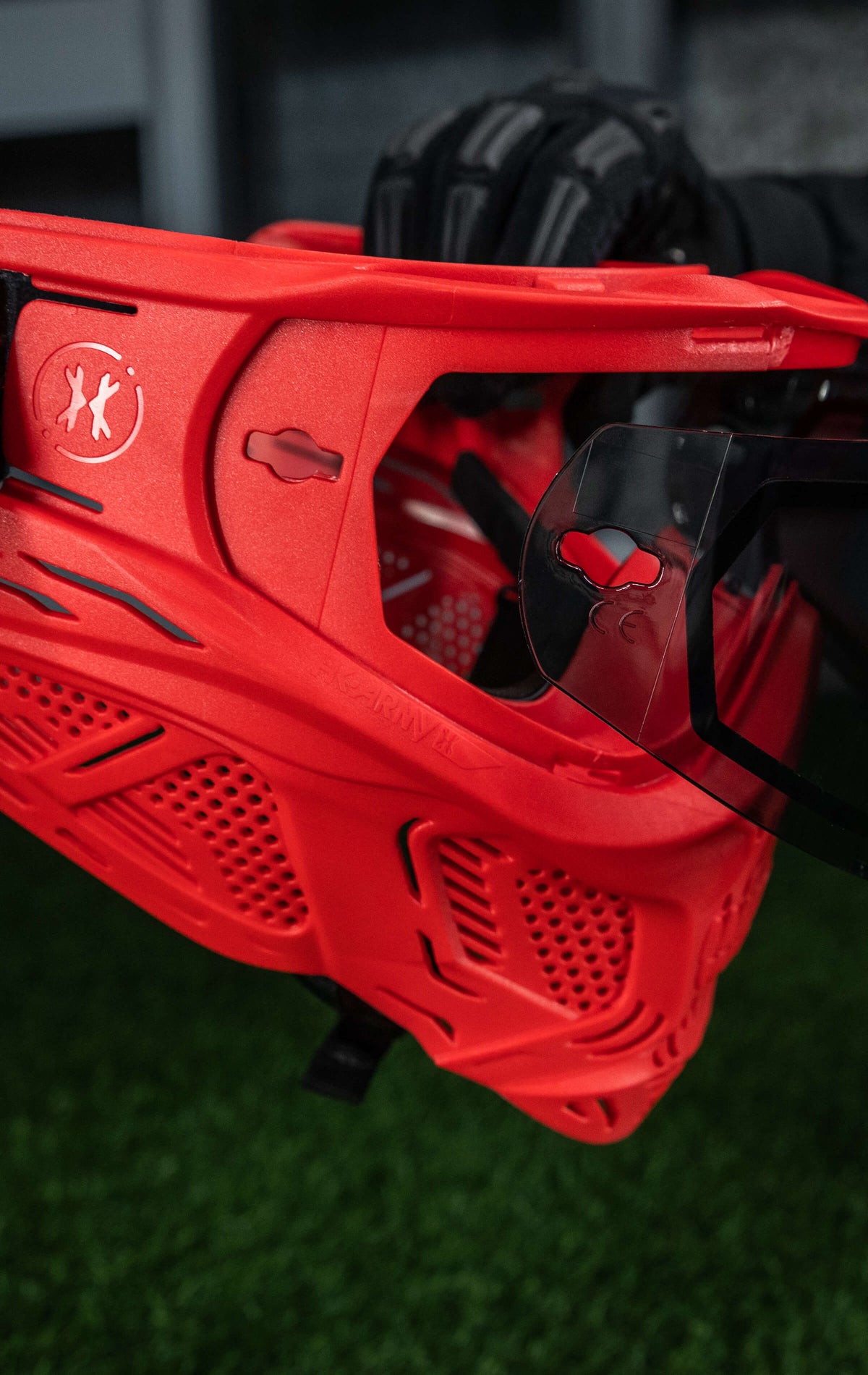 HSTL® Skull Goggle "Sinner" - Red w/ Smoke Lens