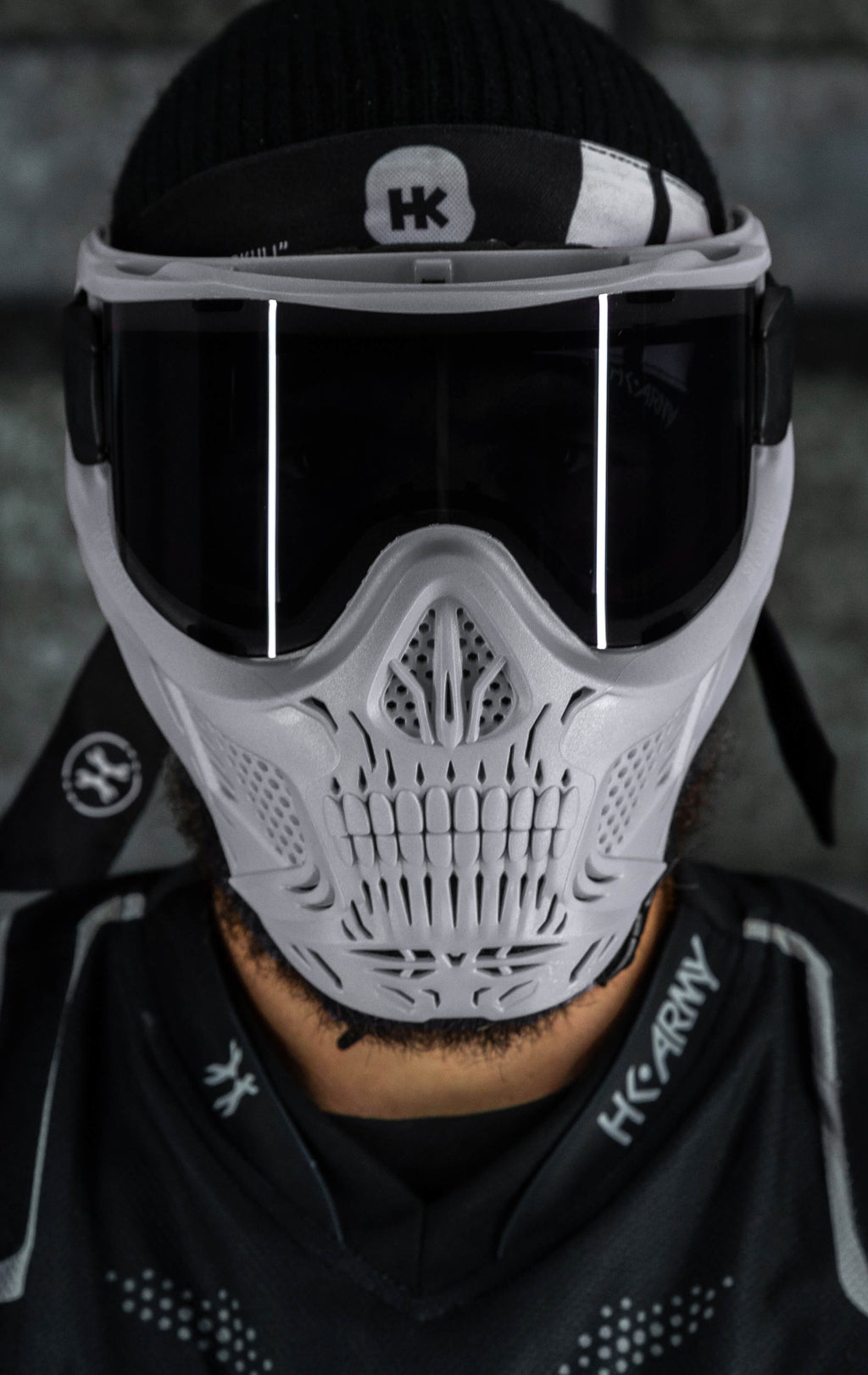 HSTL® Skull Goggle "Tombstone" - Grey w/ Smoke Lens