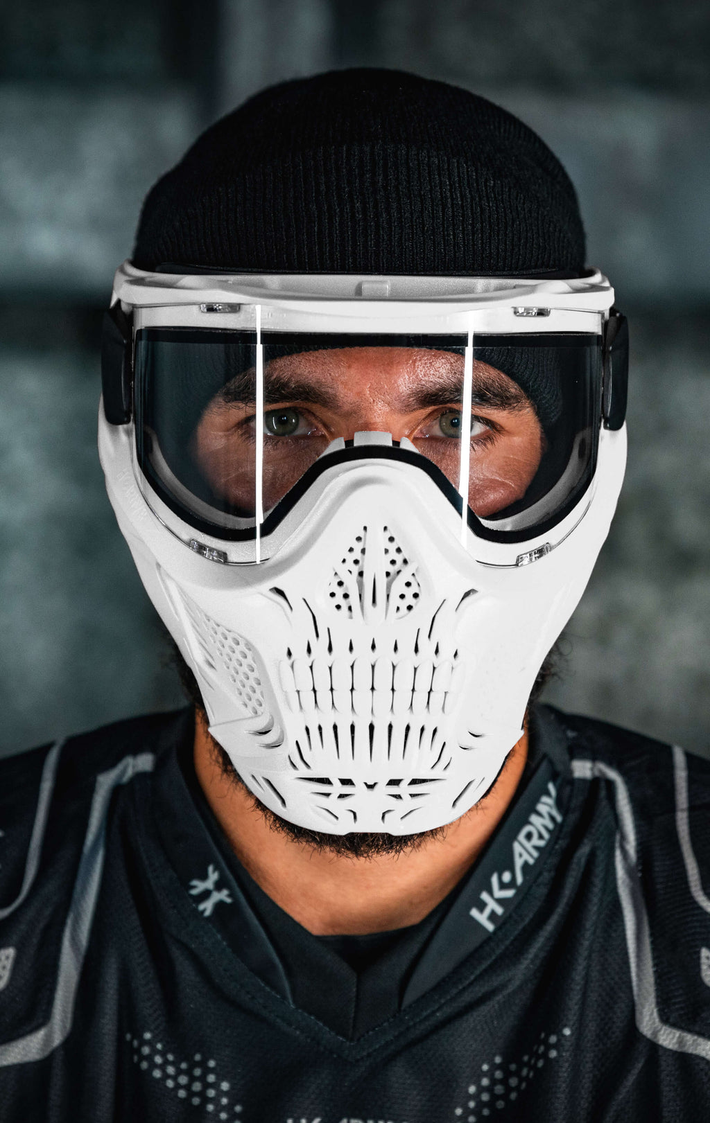 HSTL® Skull Goggle - White w/ Clear Lens