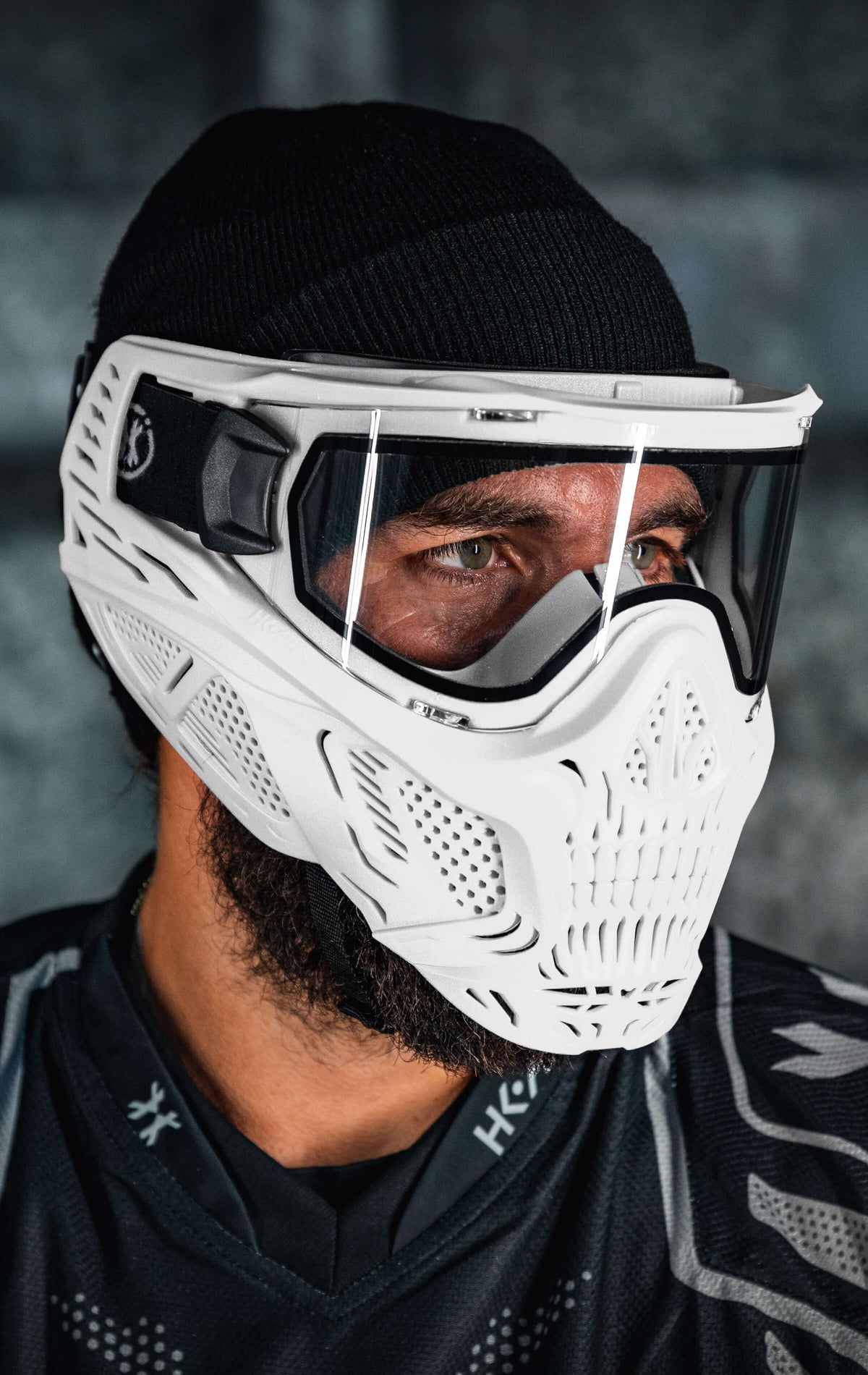 HSTL® Skull Goggle - White w/ Clear Lens