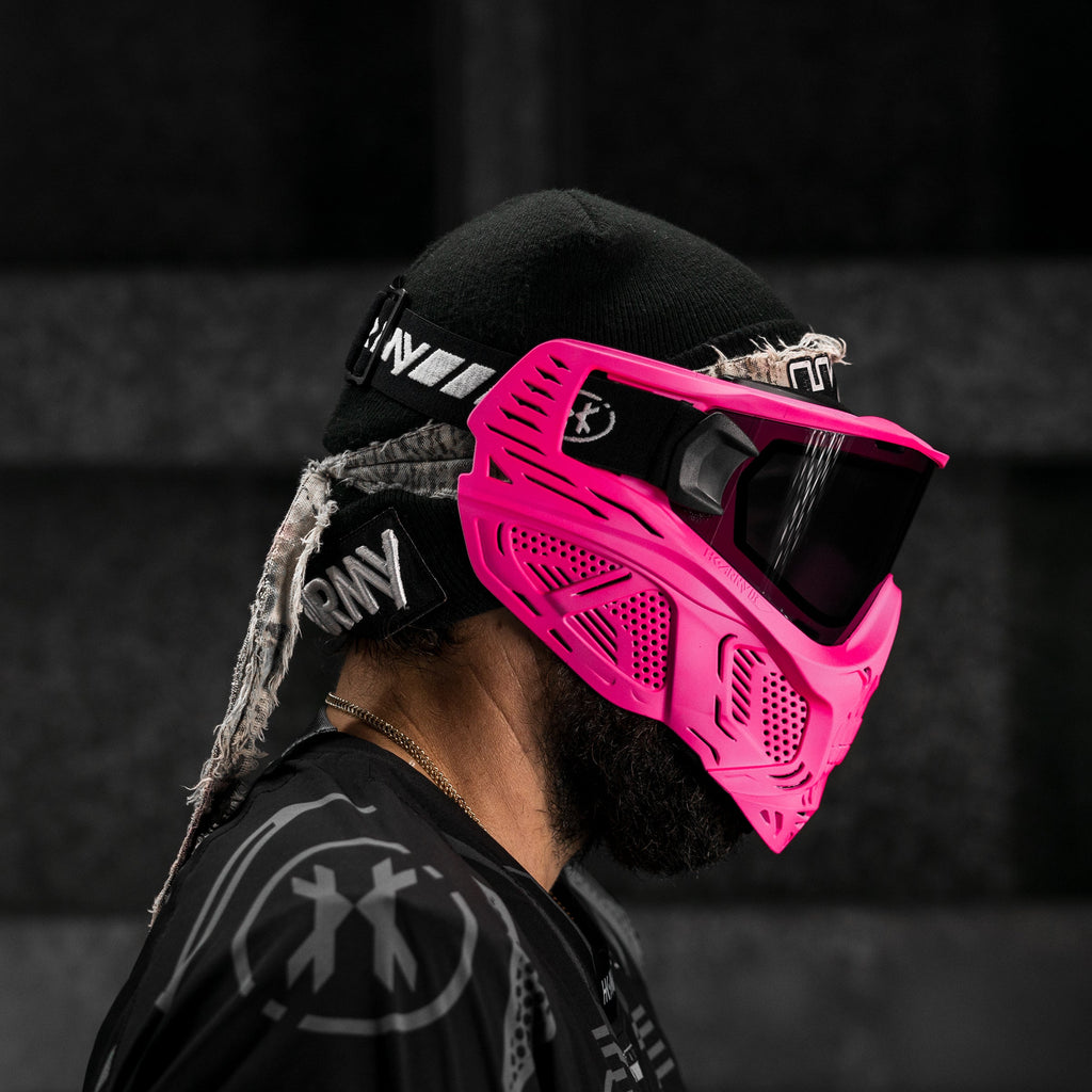 HSTL® Glowball™ Skull Goggle Neon Pink w/ Smoke Lens