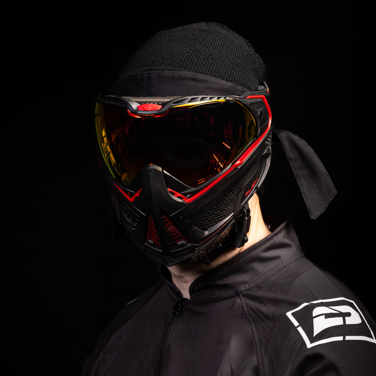 Unite Goggle Mk II - Legion (Black/Red) - Red Lens
