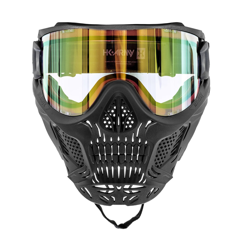 HSTL® Skull Goggle "Raider" - Black w/ Gold Lens