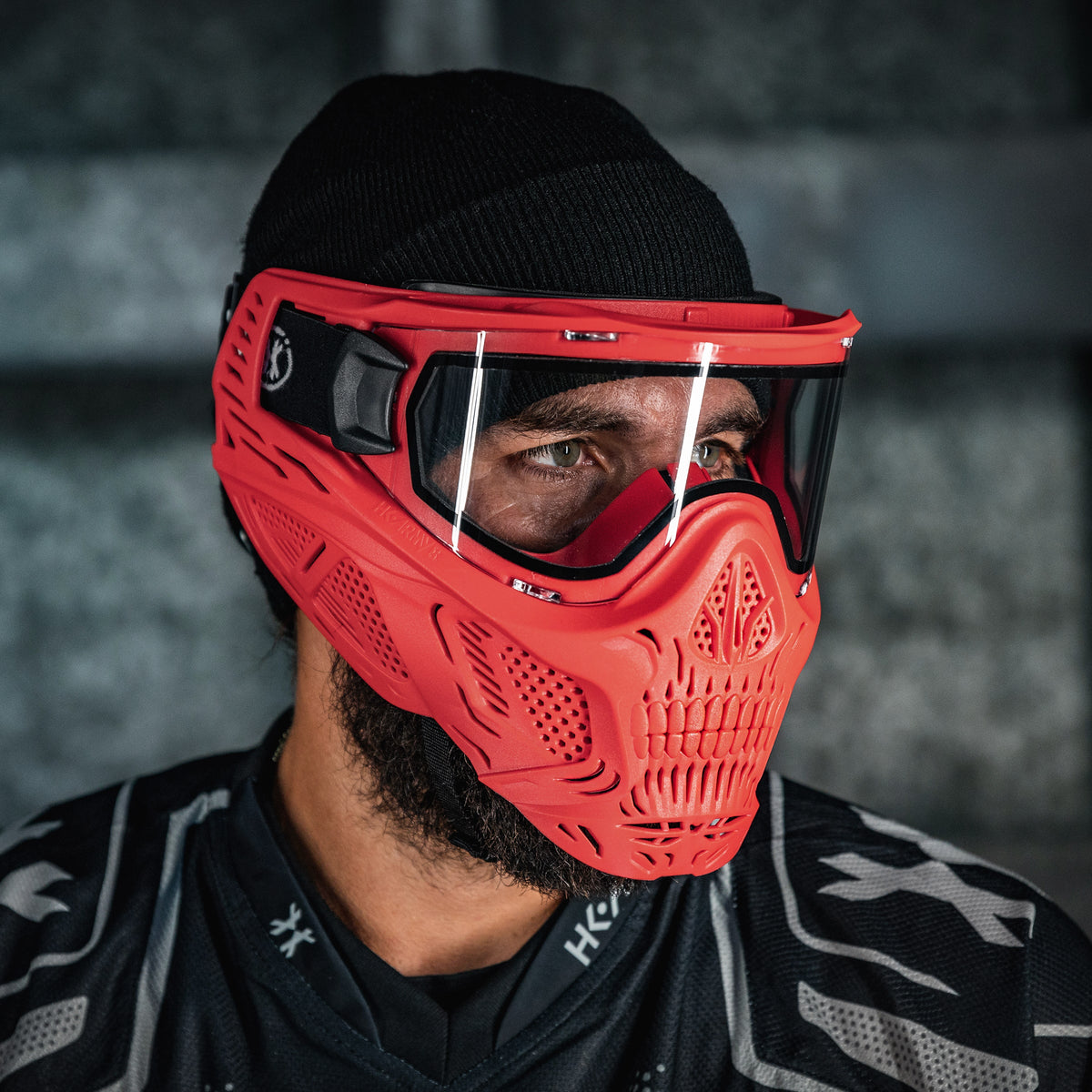 HSTL® Skull Goggle - Red w/ Clear Lens