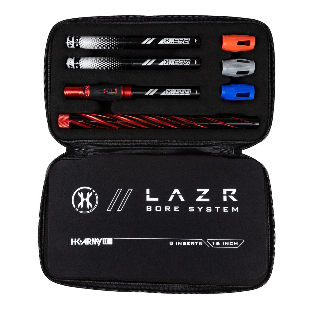 LAZR Elite Orbit Barrel Kit - 15" Dust Red/Black Inserts - Cocker Threads