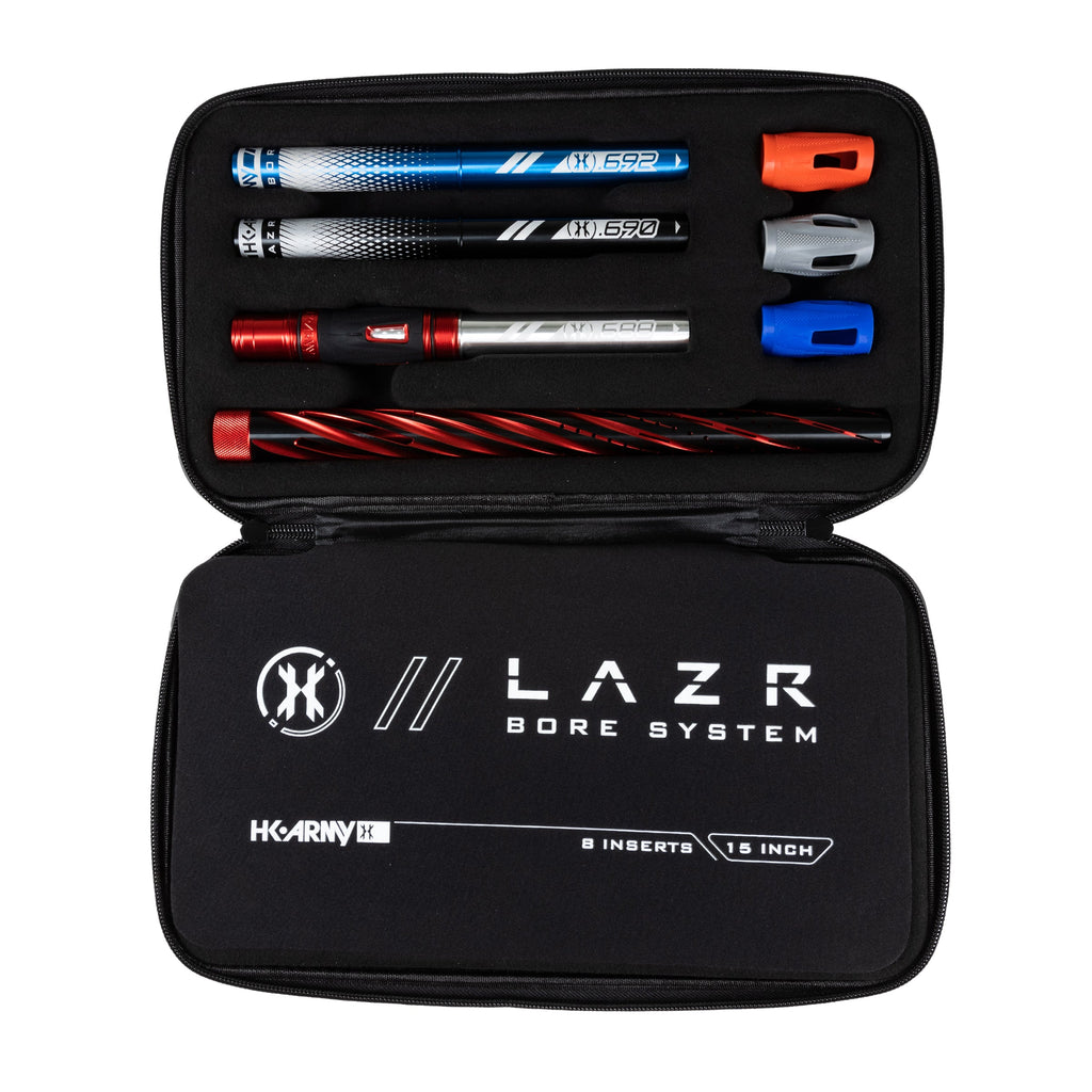 LAZR Elite Orbit Barrel Kit - 15" Dust Red/Colored Inserts - Cocker Threads