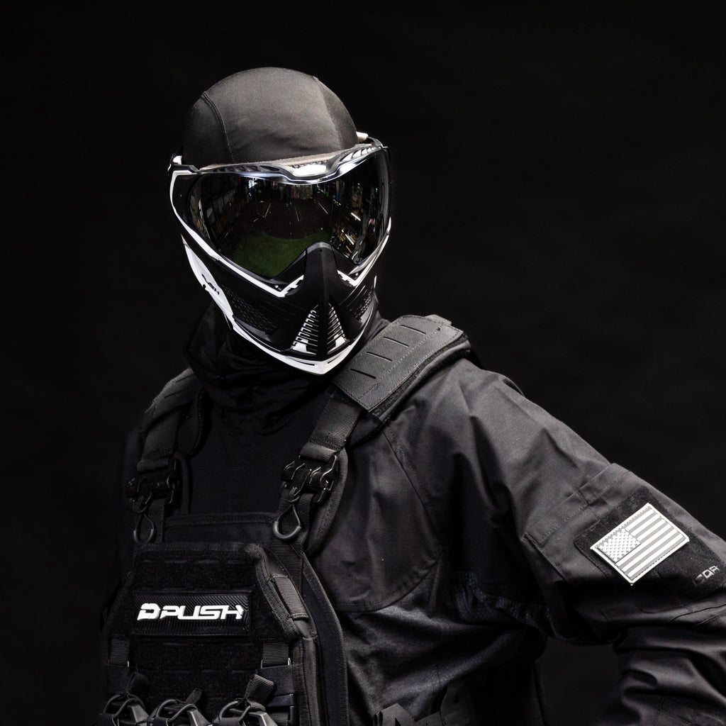 Unite Goggle Mk II - Seeker (Black/White) - Silver Lens