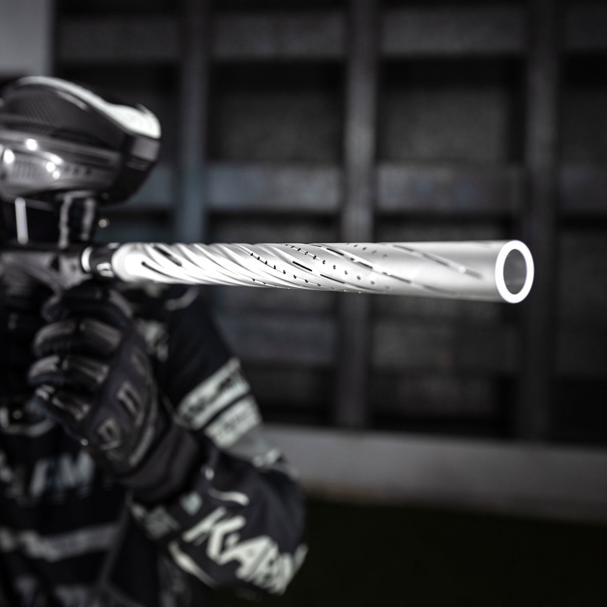 LAZR Elite Orbit Barrel Kit - 15" Dust Silver/Black Inserts - Cocker Threads