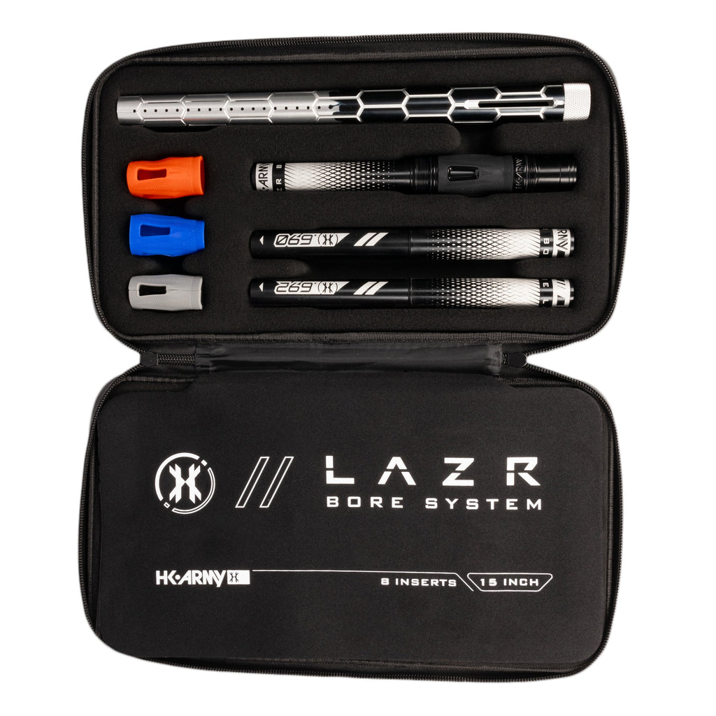 LAZR Elite Nexus Barrel Kit - 15" Black/Silver Fade - Black Inserts - Cocker Threads