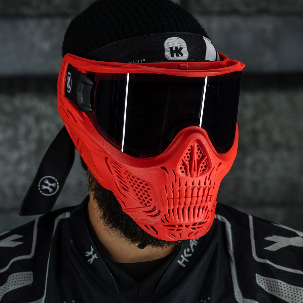 HSTL® Skull Goggle "Sinner" - Red w/ Smoke Lens