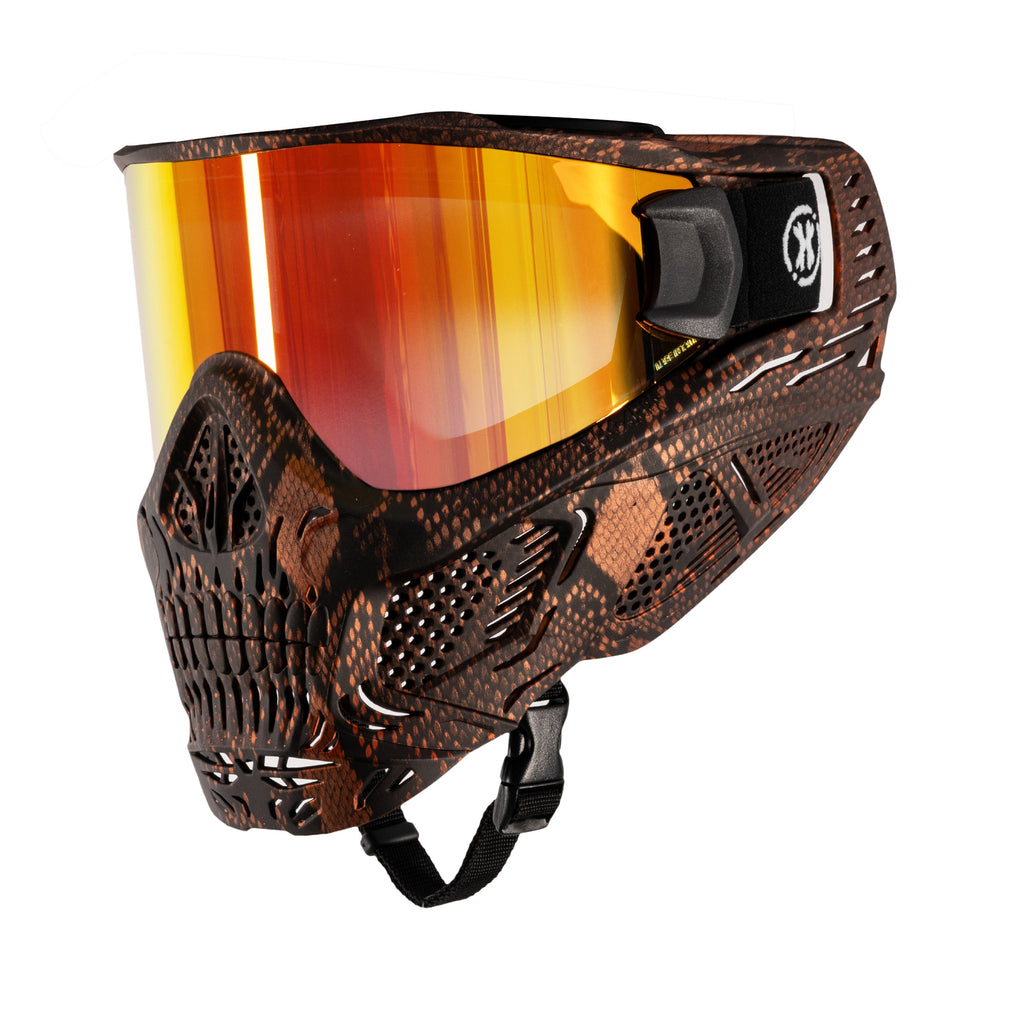 HSTL® Skull Goggle Snake Red w/ Fire Lens