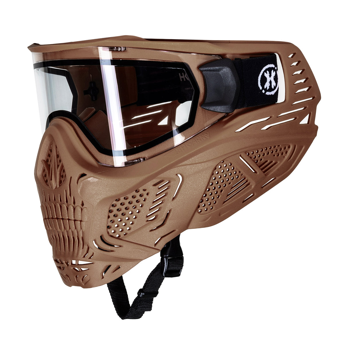 HSTL® Skull Goggle - Tan w/ Clear Lens