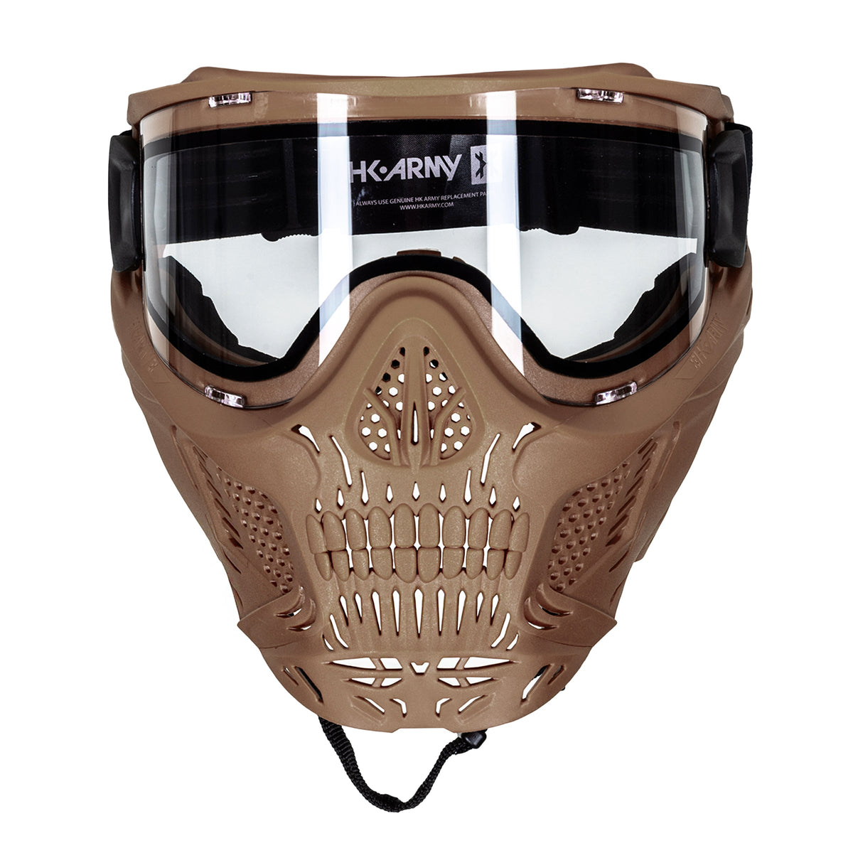 HSTL® Skull Goggle - Tan w/ Clear Lens