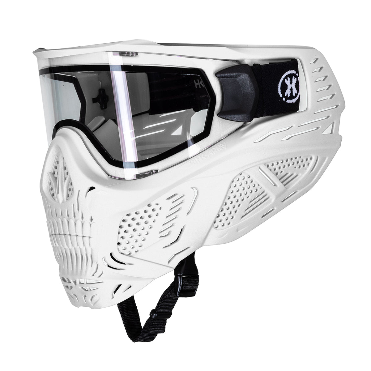 HSTL® Skull Goggle - White w/ Clear Lens