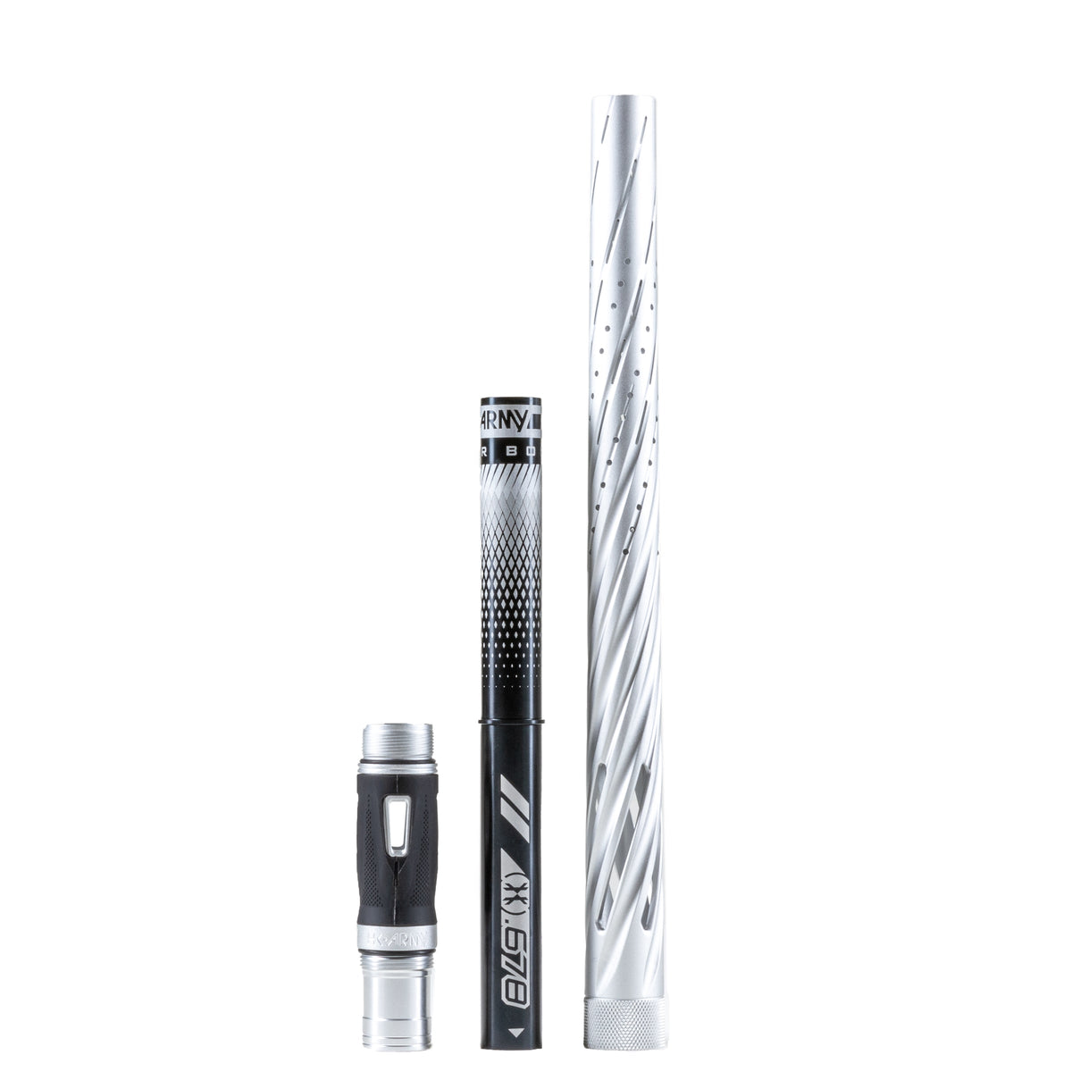LAZR Elite Orbit Barrel Kit - 15" Dust Silver/Black Inserts - Cocker Threads
