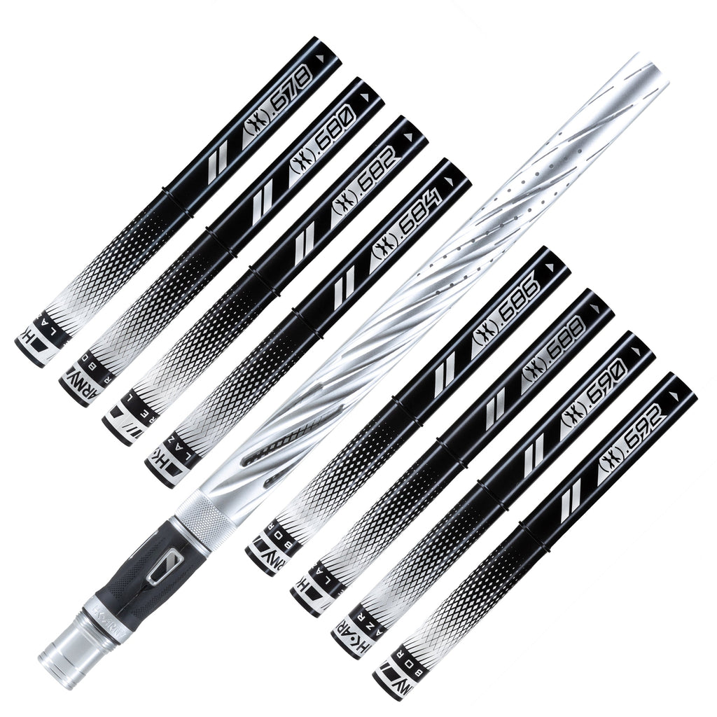 LAZR Elite Orbit Barrel Kit - 15" Dust Silver/Black Inserts - Cocker Threads