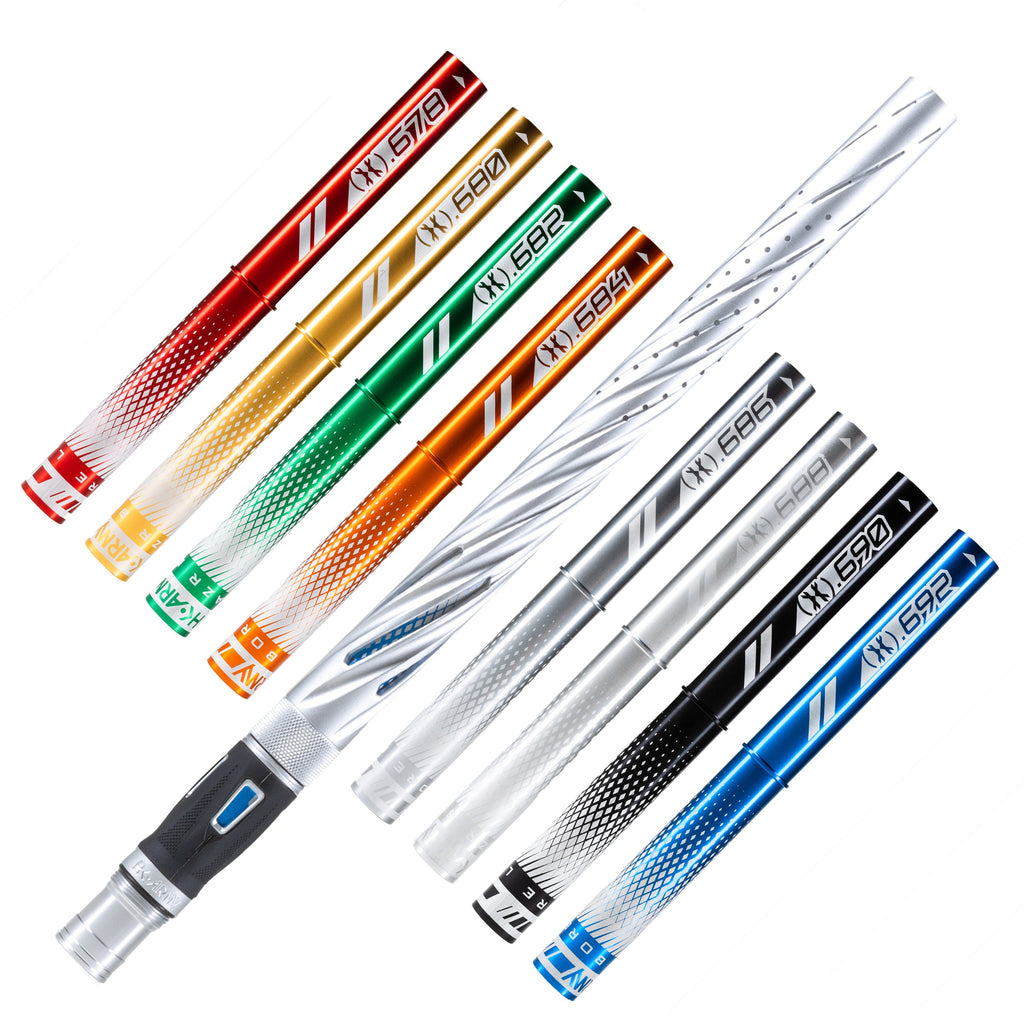 LAZR Elite Orbit Barrel Kit - 15" Dust Silver/Colored Inserts - Cocker Threads