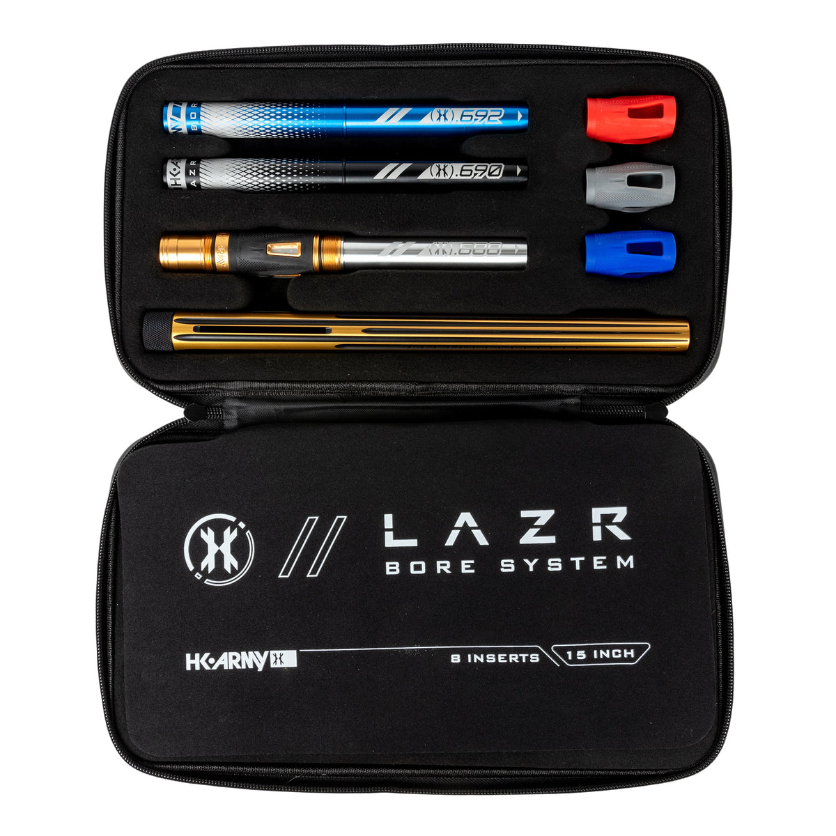LAZR Elite Nova Barrel Kit - 15" Gold/Black - Colored Inserts - Cocker Threads