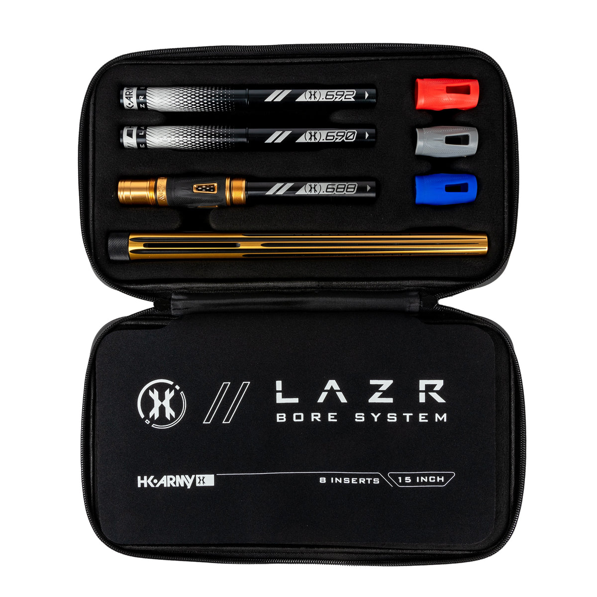 LAZR Elite Nova Barrel Kit - 15" Gold/Black - Black Inserts - Cocker Threads