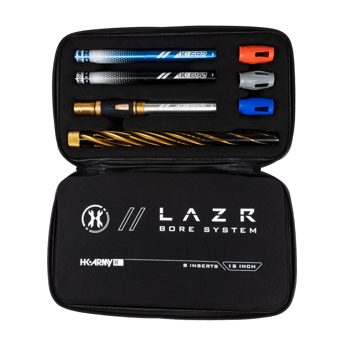 LAZR Elite Orbit Barrel Kit - 15" Dust Gold/Colored Inserts - Cocker Threads